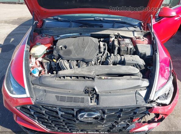 5NPEF4JAXLH045294 2020 HYUNDAI SONATA Red Rear view