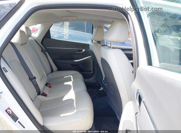 5NPEF4JAXLH057672 2020 HYUNDAI SONATA White Widok naklejki z numerem VIN