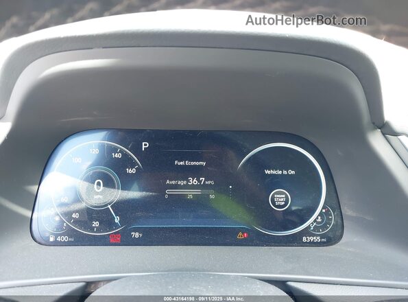 5NPEF4JAXLH057672 2020 HYUNDAI SONATA White Widok tylnych siedzeń