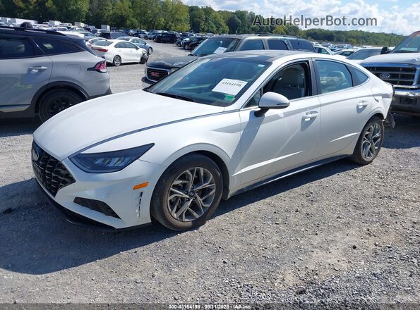 5NPEF4JAXLH057672 2020 HYUNDAI SONATA White Przód lewy