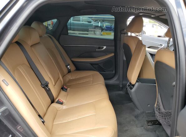 5NPEH4J22LH032011 2020 HYUNDAI SONATA Black Հետևի նստատեղերի տեսք