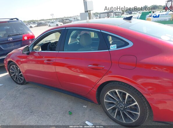 5NPEH4J26LH021822 2020 HYUNDAI SONATA Red Vista interior de 360 grados