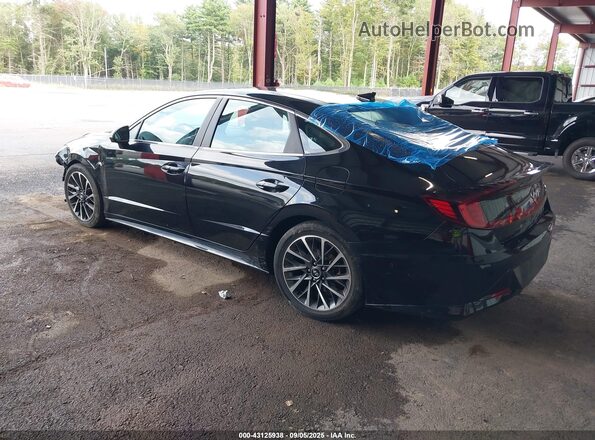 5NPEH4J27LH031727 2020 HYUNDAI SONATA Black უკანა მარცხენა