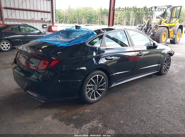 5NPEH4J27LH031727 2020 HYUNDAI SONATA Black უკანა მარჯვენა