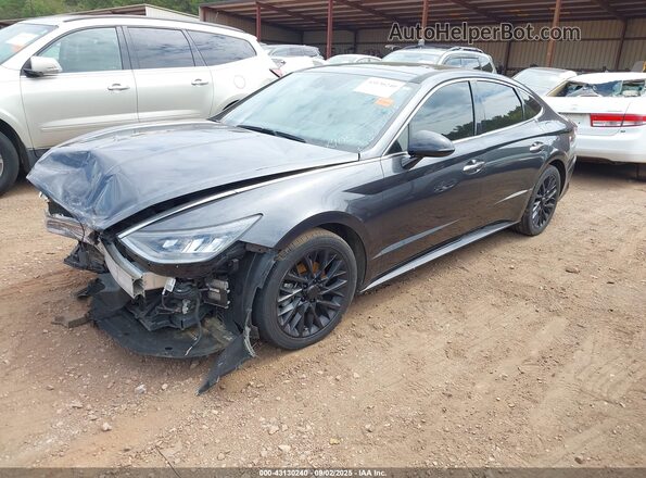 5NPEJ4J27LH041405 2020 HYUNDAI SONATA Black Vista tres cuartos delantera izquierda