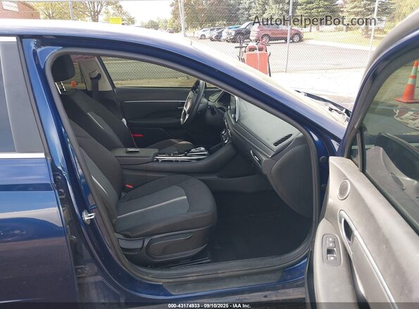 5NPEL4JAXLH038127 2020 HYUNDAI SONATA Blue წინა სალონის ხედი