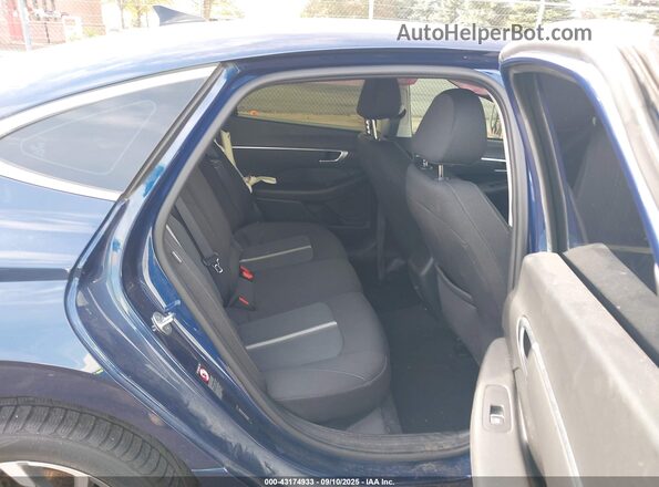 5NPEL4JAXLH038127 2020 HYUNDAI SONATA Blue VIN კოდის სტიკერის ხედი