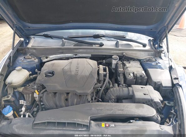 5NPEL4JAXLH038127 2020 HYUNDAI SONATA Blue უკანა ხედი