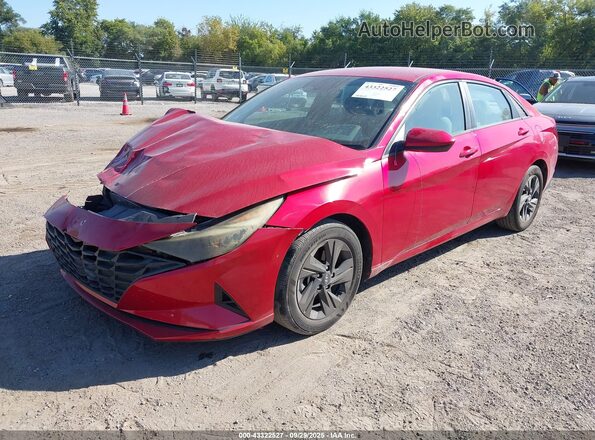 5NPLM4AG3NH076259 2022 HYUNDAI ELANTRA Red Front left