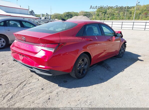 5NPLM4AG3NH076259 2022 HYUNDAI ELANTRA Red Rear right