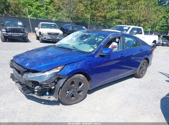 5NPLM4AG3PH106685 2023 HYUNDAI ELANTRA Blue Vista tres cuartos delantera izquierda