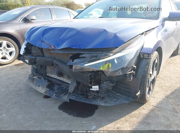 5NPLN4AG1MH012717 2021 HYUNDAI ELANTRA Blue Հետևի աջ