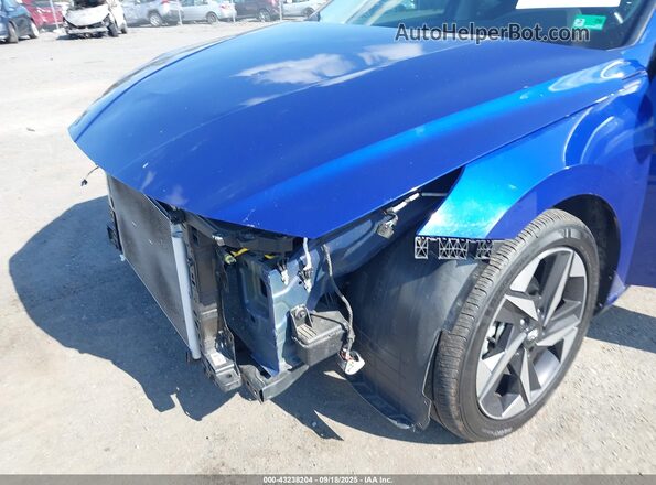 5NPLN4AG8MH007210 2021 HYUNDAI ELANTRA Blue Դիմացի տեսք