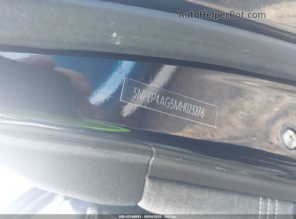 5NPLP4AG5MH023276 2021 HYUNDAI ELANTRA Black Widok komory silnika