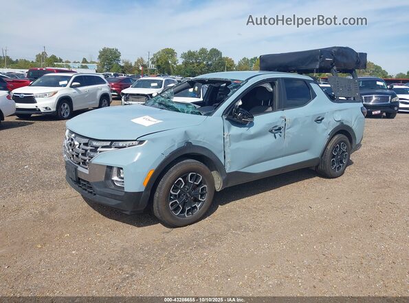 5NTJB4AE9NH020114 2022 HYUNDAI SANTA CRUZ Light Blue Передняя левая четверть