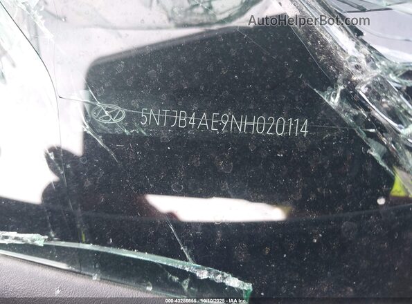 5NTJB4AE9NH020114 2022 HYUNDAI SANTA CRUZ Light Blue Вид подкапотного пространства