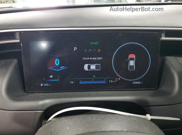 5NTJDDAFXPH046596 2023 HYUNDAI SANTA Green Instrument cluster view