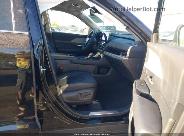 5TDAAAB55SS090830 2025 TOYOTA GRAND HIGHLANDER Black წინა სალონის ხედი