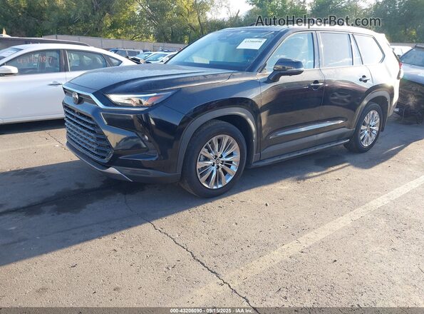 5TDAAAB55SS090830 2025 TOYOTA GRAND HIGHLANDER Black წინა მარცხენა ხედი სამი მეოთხედიდან