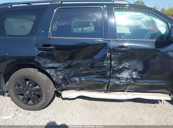 5TDBY5G12JS161834 2018 TOYOTA SEQUOIA Black Front view