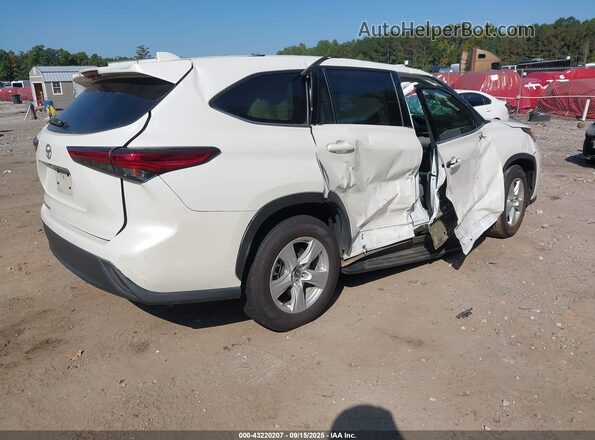 5TDCZRAHXLS503080 2020 TOYOTA HIGHLANDER White Задня права чверть