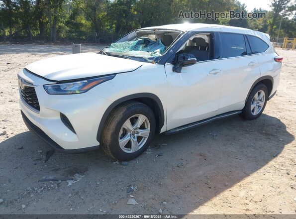 5TDCZRAHXLS503080 2020 TOYOTA HIGHLANDER White Передня ліва чверть