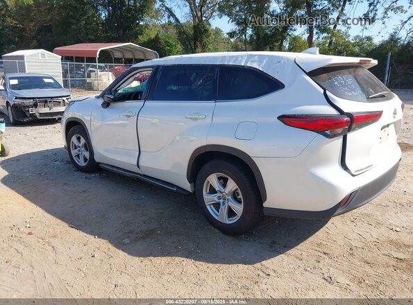 5TDCZRAHXLS503080 2020 TOYOTA HIGHLANDER White Задня ліва чверть