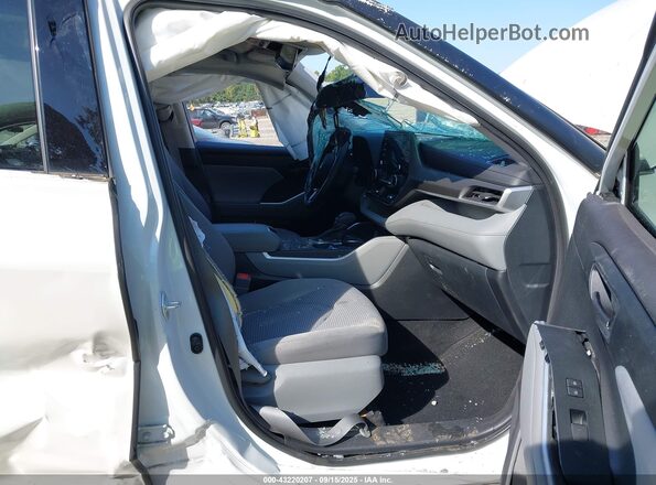 5TDCZRAHXLS503080 2020 TOYOTA HIGHLANDER White Вид салону спереду