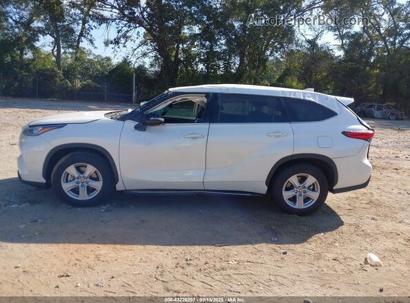 5TDCZRAHXLS503080 2020 TOYOTA HIGHLANDER White Вид задньої частини салону