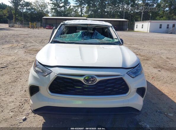 5TDCZRAHXLS503080 2020 TOYOTA HIGHLANDER White Вид панелі приладів