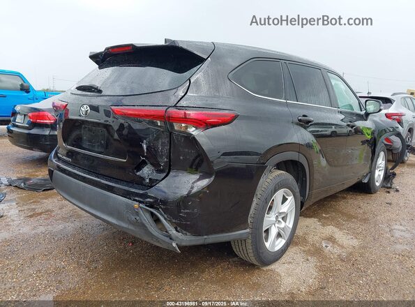 5TDCZRAHXMS063492 2021 TOYOTA HIGHLANDER Black Rear right