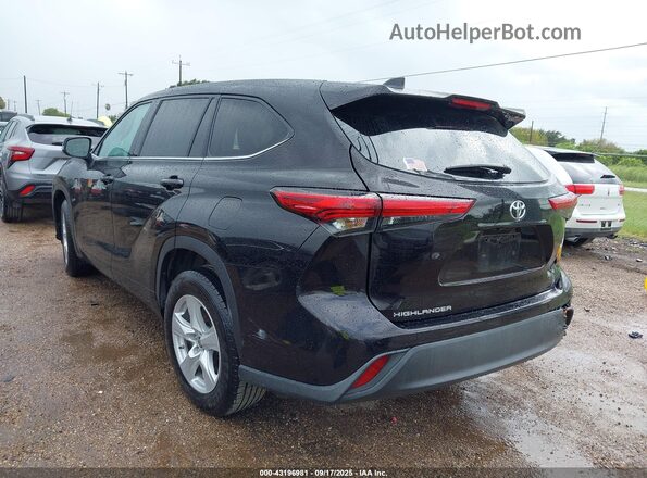 5TDCZRAHXMS063492 2021 TOYOTA HIGHLANDER Black Rear left