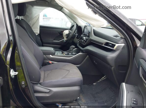 5TDCZRAHXMS063492 2021 TOYOTA HIGHLANDER Black Front interior view