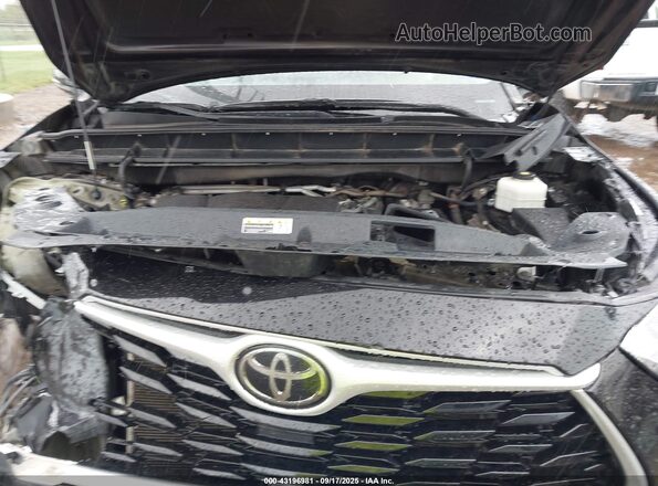 5TDCZRAHXMS063492 2021 TOYOTA HIGHLANDER Black Rear view
