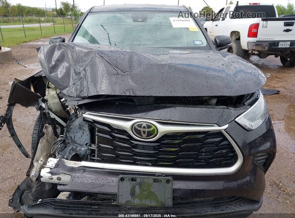 5TDCZRAHXMS063492 2021 TOYOTA HIGHLANDER Black Rear interior view