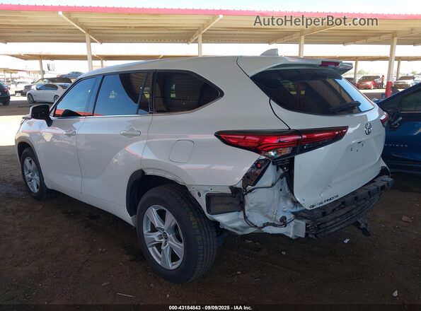 5TDCZRBH2MS537417 2021 TOYOTA HIGHLANDER White Հետևի ձախ