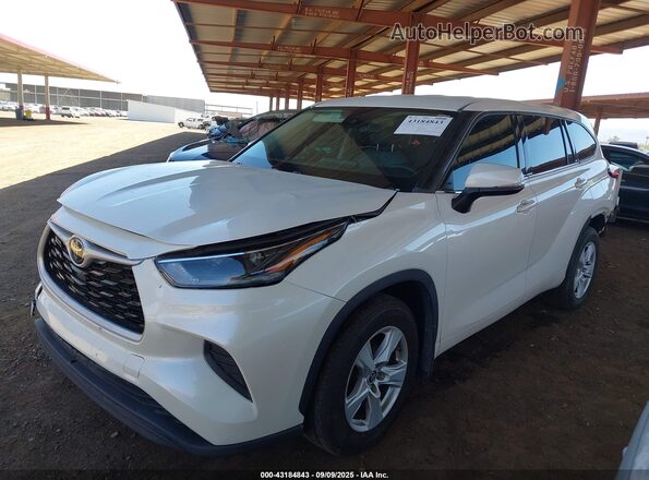 5TDCZRBH2MS537417 2021 TOYOTA HIGHLANDER White Առջևի ձախ երեք քառորդ տեսարան