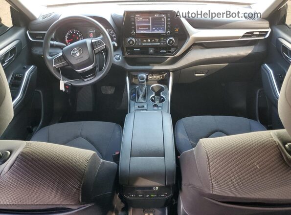 5TDCZRBH5LS509853 2020 TOYOTA HIGHLANDER White წინა პანელის ხედი
