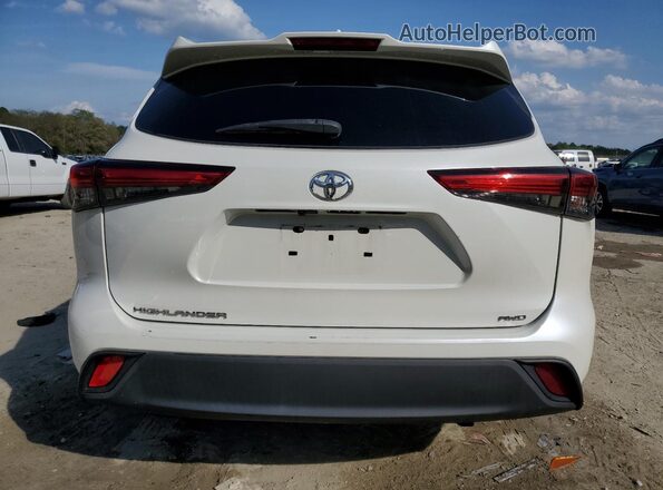 5TDCZRBH5LS509853 2020 TOYOTA HIGHLANDER White უკანა ხედი