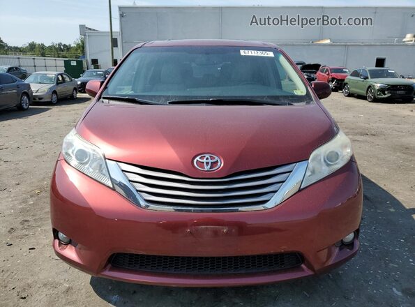 5TDDZ3DC1HS166680 2017 TOYOTA LE Burgundy 