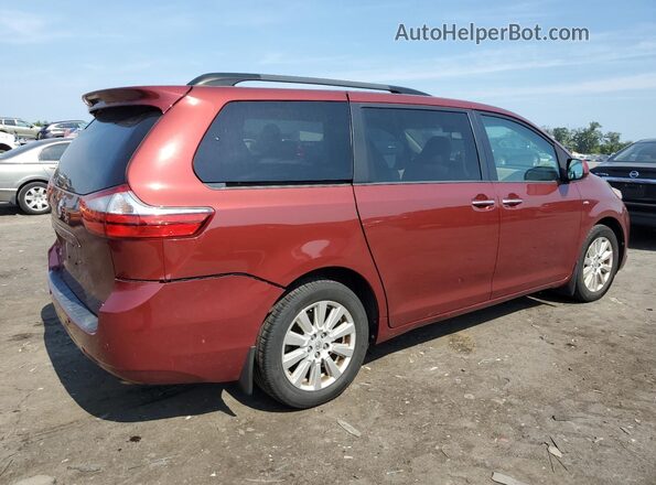 5TDDZ3DC1HS166680 2017 TOYOTA LE Burgundy 