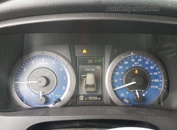 5TDDZ3DC4JS206630 2018 TOYOTA LE White Instrument cluster view