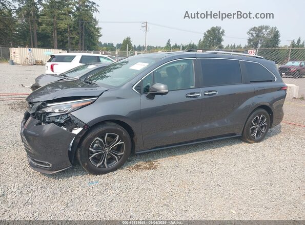 5TDESKFC6SS205724 2025 TOYOTA SIENNA Gray Vista interior trasera