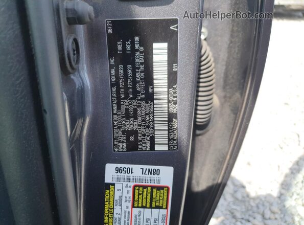 5TDFY5B18MS186637 2021 TOYOTA LIMITED Silver VIN კოდის სტიკერის ხედი