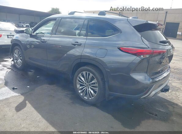5TDFZRBH1MS146854 2021 TOYOTA HIGHLANDER Gray Rear left
