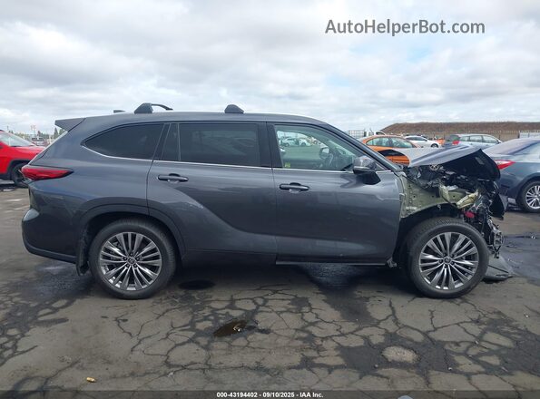 5TDFZRBH1MS146854 2021 TOYOTA HIGHLANDER Gray 360 interior view