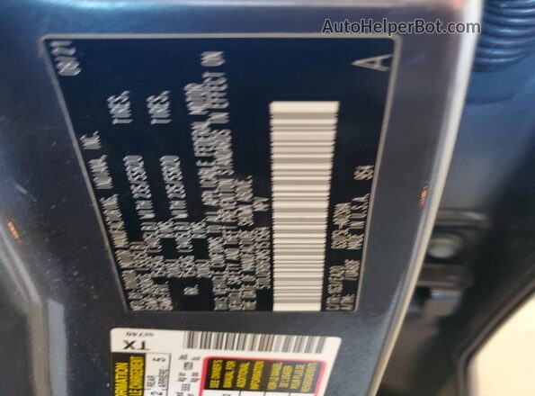 5TDJZRBH3MS151564 2021 TOYOTA HIGHLANDER Gray Вид наклейки з VIN-кодом