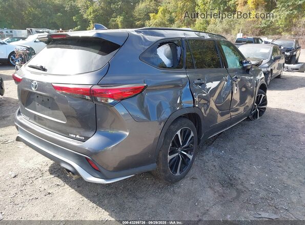 5TDJZRBH9MS071895 2021 TOYOTA HIGHLANDER Gray Rear right
