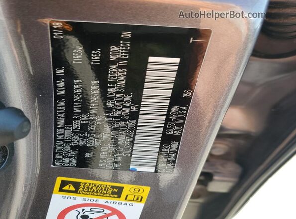 5TDJZRFH7JS830050 2018 TOYOTA HIGHLANDER Charcoal 