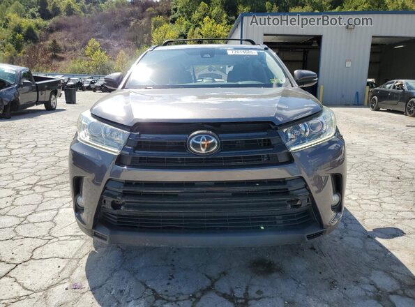5TDJZRFH7JS899711 2018 TOYOTA HIGHLANDER Charcoal 